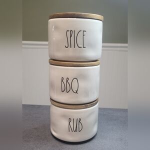 Rae Dunn Stacked Ceramic Canister Set